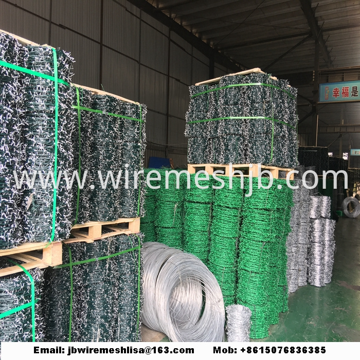 Galvanized and PVC Coated Barbed Wire